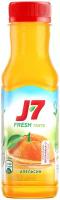 Сок J7 Fresh taste Апельсин с мякотью, без сахара, 0.3 л