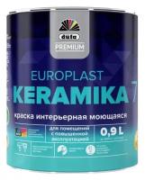 Краска акриловая Dufa Premium Europlast Keramika 7 матовая белый 0.9 л 1.5 кг