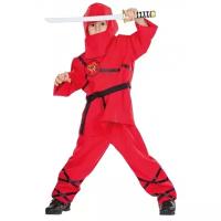 Красный костюм ниндзя (10039), 152 см