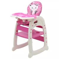 Стульчик для кормления Polini kids 460, цвет розовый 4244958