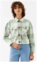 куртка женская befree, цвет: зеленый принт, размер: L