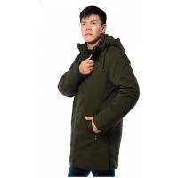 Куртка INDACO FASHION демисезонная, внутренний карман, капюшон, карманы, манжеты