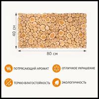 Панно из можжевельника для бани 40х80см