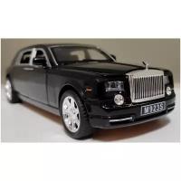 Машинка Роллс Ройс Rolls-Royce Phantom Extended металлическая чёрная 1:32