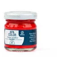 Акрил Ferrario Apa Color 40 мл № 117 красный глянцевый. BA0040В0117