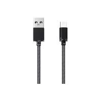 Дата-кабель Red Line Fishnet USB Type-C плетеный металлический 1 метр черный