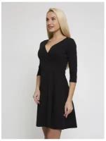Платье Lunarable с рукавом 3/4 черный, размер 52(2XL)