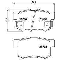 К-т торм. колодок Re Honda, Rover 25 Brembo P28039