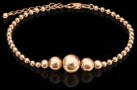 PLATINA jewelry Золотой браслет с лазерной гравировкой 05-0615-00-000-1110-42