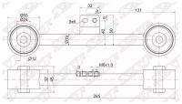 Тяга Задняя Продольная Верхняя Honda Hr-V Lh Sat арт. ST-52400-S2H-000