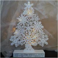 Светильник новогодний SNOWFLAKE TREE на батарейках, 39.4 см, с таймером