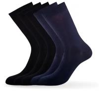 Мужские носки Omsa, 5 пар, 5 уп., высокие, антибактериальные свойства, компрессионный эффект, быстросохнущие, ароматизированные, воздухопроницаемые, размер 45-47, мультиколор