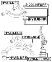 FEBEST HYBJBNF HYBJB-NF_пыльник шаровой опоры! Hyundai Sonata EF 99-05