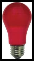 Лампа светодиодная ECOLA classic color 8,0W A55 220V E27 Red Красная 360° (композит) 108x55