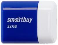 Флешки Smartbuy Флешка Smartbuy Lara, 32 Гб, USB2.0, чт до 25 Мб/с, зап до 15 Мб/с, синяя