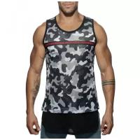 Майка Addicted #Addicted#Original Tank Top, размер L, мультиколор, серый