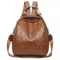 Рюкзак женский K2, рюкзак городской, рюкзак дорожный, рюкзак для девочки, коричневый A-9963-BROWN