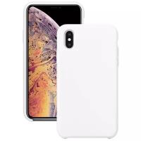 Силиконовый чехол для Apple iPhone X и iPhone XS / Защитный чехол для мобильного телефона Эпл Айфон Икс и Айфон Икс Эc с покрытием Софт Тач / Защитный силикон кейс для смартфона / Премиум покрытие Soft touch (Белый)