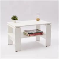 Журнальный стол, Приставной столик VERAMENTE флай лофт лайт, белый, 43,5х70х40 см