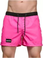 Мужские шорты фуксия с черным карманом сзади Sesmik STORM COLORS PINK XXL (52)