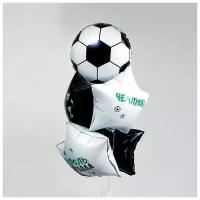Фонтан из шаров «Футбол-2», для мальчика, латекс, фольга, 5 шт