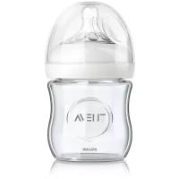 Philips AVENT Бутылочка стеклянная Natural SCF671/17, 120 мл, с рождения