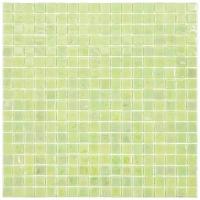 Мозаика одноцветная чип 15 стекло Alma NN84 зеленый светлый квадрат глянцевый перламутр