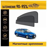 Каркасные автошторки ALTEO PREMIUM на Toyota Corolla Fielder 3, 2рестайлинг (E160) (2017-н.в.) универсал на передние двери на магнитах