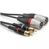 Кабель аудио 2xRCA - 2xXLR Sommer Cable HBP-M2C2-0090 0.9m