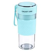 Блендер Galaxy LINE GL 2159, портативный, 45 Вт, 0.3 л, 1 скорость, голубой
