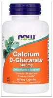 Капсулы NOW Calcium D-Glucarate, 110 г, 500 мг, 90 шт