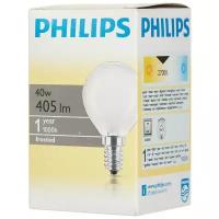 Лампа накаливания Philips Standard 1CT/10X10F, E14, P45