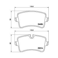 Колодки дисковые задние для audi a8 4.2fsi/tdi 09 Textar 2521401