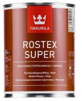 Противокоррозийная алкидная грунтовка Tikkurila Rostex Super 1L Red-brown