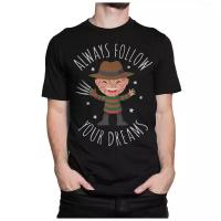 Футболка DREAM SHIRTS, прямой силуэт, круглый вырез, размер XS, черный