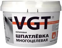 Шпатлевка VGT акриловая многоцелевая для наружных и внутренних работ, 1 кг