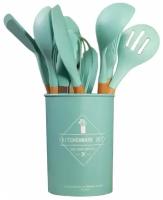 Набор навесок NMB for kitchen Kitchenware set, силикон (11 шт.) мятный