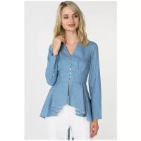 Блуза Audrey Right, размер 46, голубой