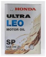 Масло моторное синтетическое HONDA ULTRA LEO SP 0W-20, 4L (металл)