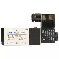 Пневмораспределитель Airtac 4V210-08 (4V21008AG) 5/2, G1/4 с катушкой 220 VAC