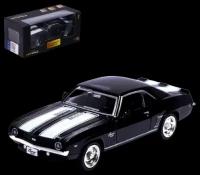 Машина металлическая CHEVROLET CAMARO SS, 1:32, открываются двери, инерция, цвет чёрный