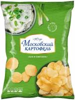 Чипсы Московский КАРТОФЕЛЬ картофельные, лук-сметана, 130 г, 16 уп