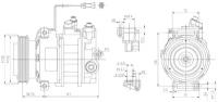 Компрессор кондиционера для автомобилей A4 (B5) (94-)/A6 (C4) (94-) 2.4i LCAC 1808 LUZAR