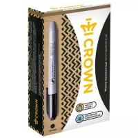 CROWN Набор маркеров Multi Marker Slim, черный, 12 шт. (P-505)