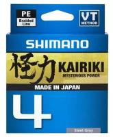 Леска плетёная SHIMANO Kairiki 4 PE 150 м серая 0.20 мм 13.8 кг