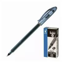 Ручка гелевая Pilot Super Gel 0.5 мм стержень черный, одноразовая