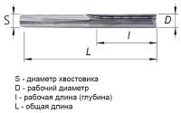 Фреза прямая однозаходная DJTOL N1ZX6.17 для станка ЧПУ