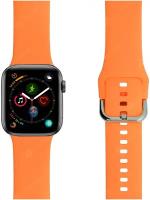 Силиконовый ремешок LYAMBDA AVIOR для Apple Watch 42/44 мм оранжевый (DSJ-17-44-OR)