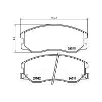 Дисковые тормозные колодки передние NISSHINBO NP-6075 (4 шт.)