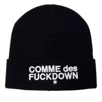 Шапка-бини COMME des FUCKDOWN CDFA570 черный+белый